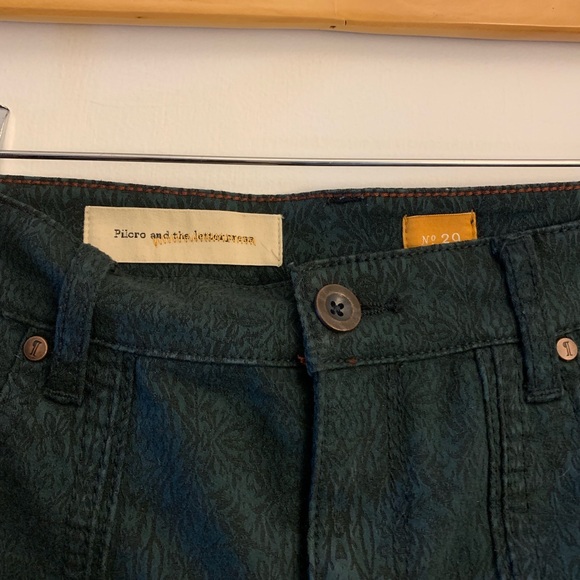 Pilcro & the Letterpress Embossed Ankle Zip Pants - Picture 3 of 8